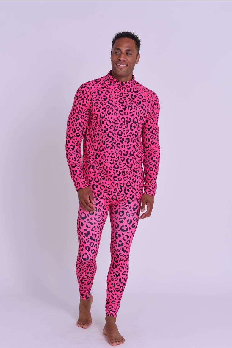 Baselayer Pant - Hotel California Pink Leopard Men's, Alternate, color, multi-colour