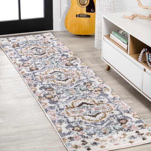 Jonathan Y Aziza Persian Medallion High-low Area Rug In Multi