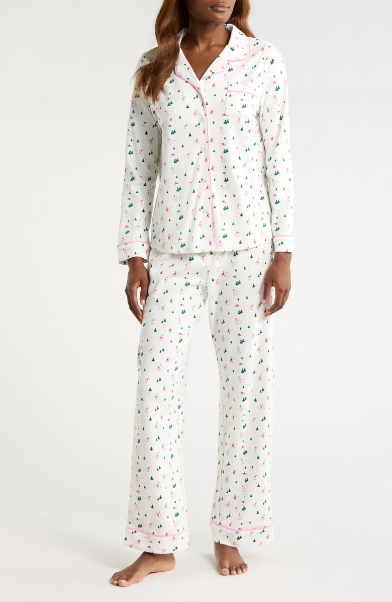 vineyard vines Pima Cotton Pajamas, Main, color, Snow Bunny