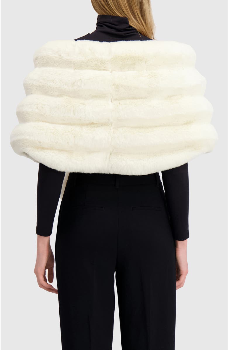 Lyla Grant Fur-Free Chinchilla (Faux Fur) Horizontal Stole, Alternate, color, White Chinch