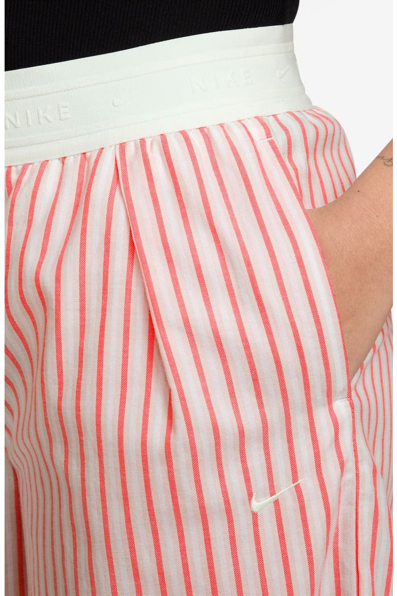 Offline Cotton Poplin Wide Leg Pants, Alternate, color, SEA CORAL/ LIGHT BONE