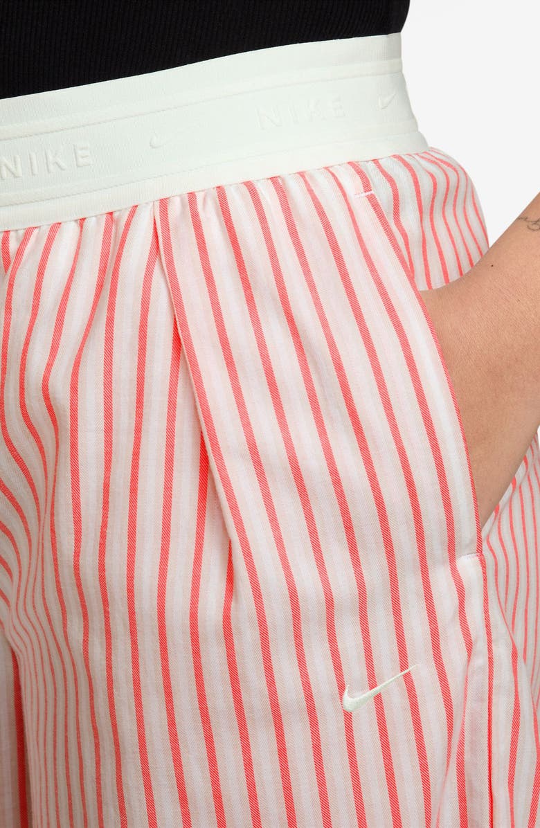 Nike Offline Cotton Poplin Wide Leg Pants, Alternate, color, Sea Coral/ Light Bone