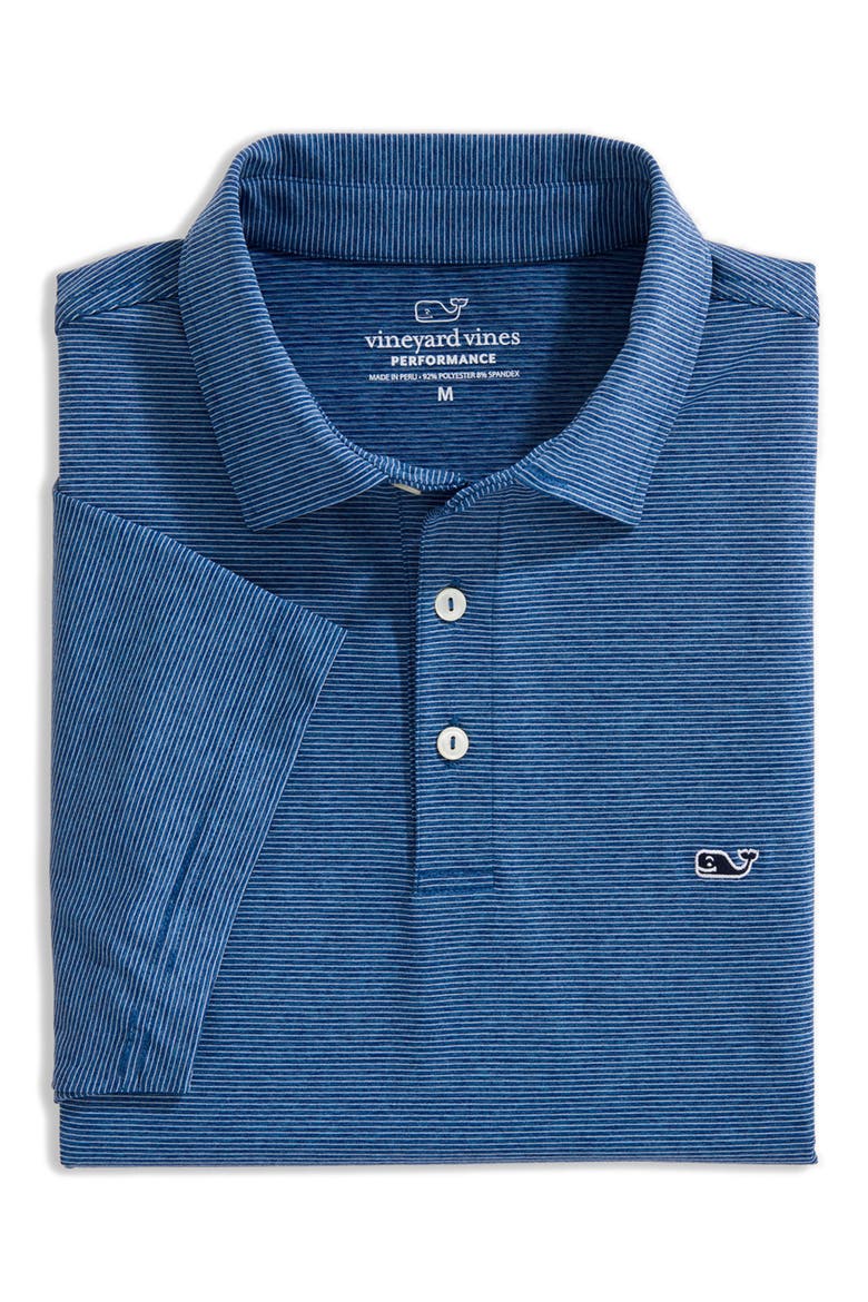 St. Jean Stripe Sankaty Performance Polo, Alternate, color, BLUE DEPTH TEJEDA