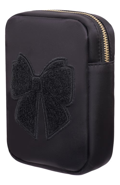 Bloc Bags Mini Bow Cosmetics Bag In Black/black