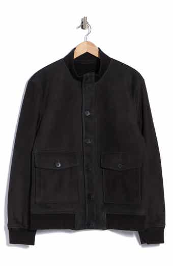 Genuine Shearling Lined Suede Jacket