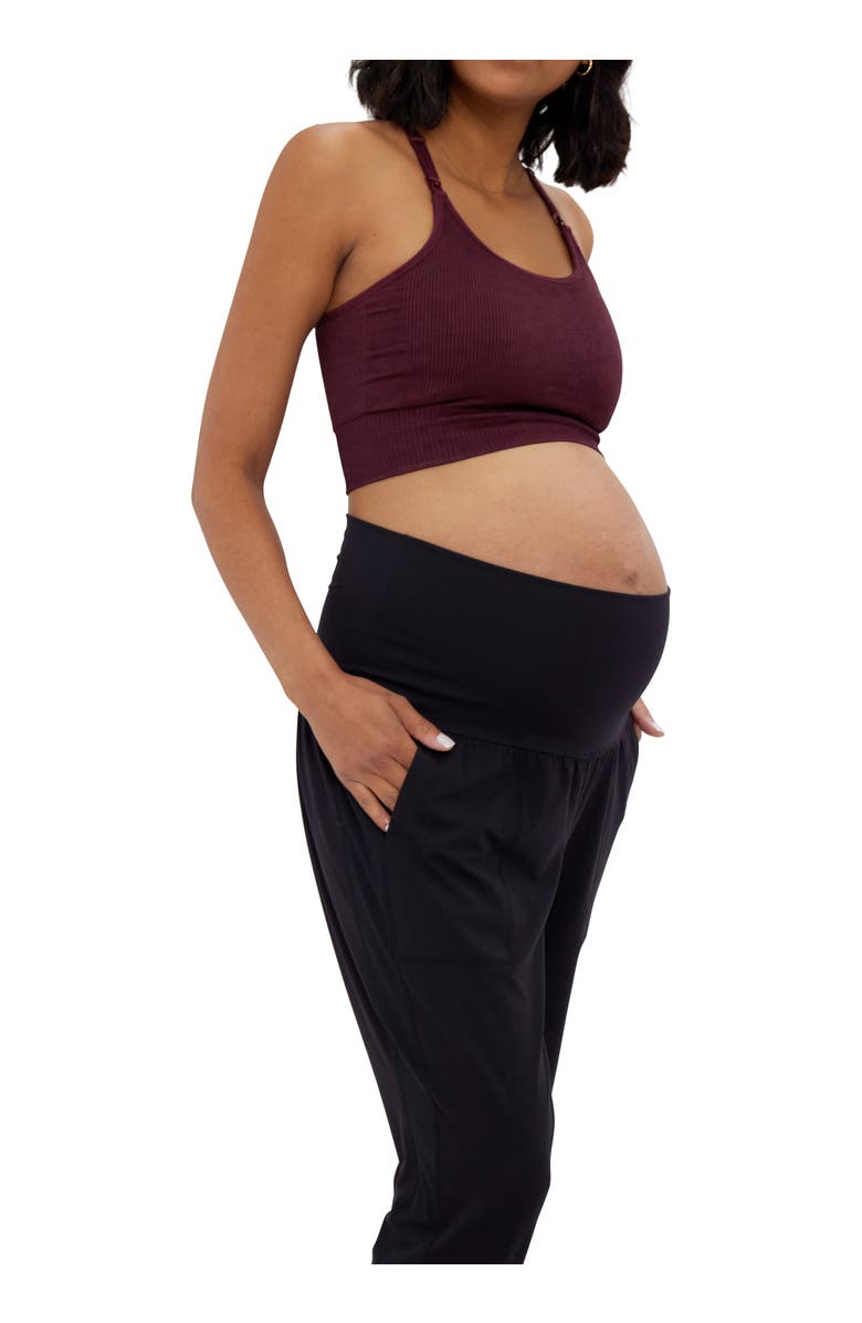 Ingrid & Isabel The Ultimate Fold Down Maternity Jogger, Alternate, color, 