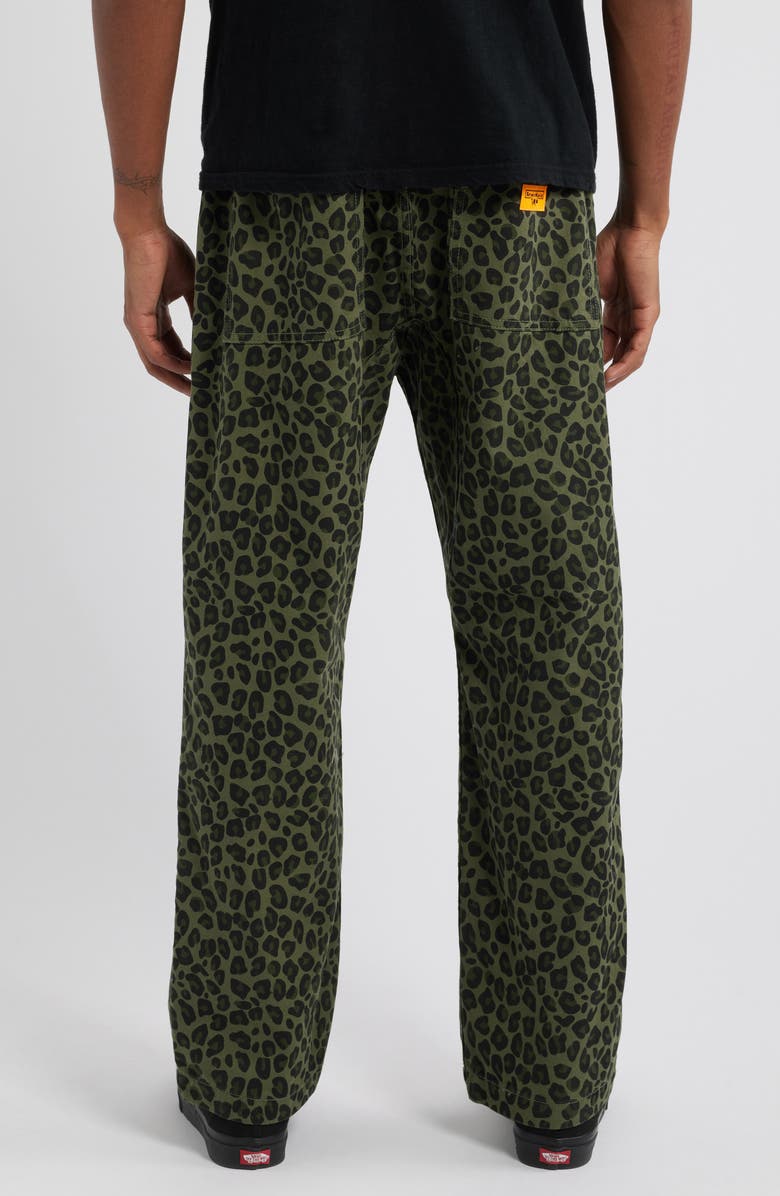 Service Works Leopard Print Cotton Canvas Chef Pants, Alternate, color,