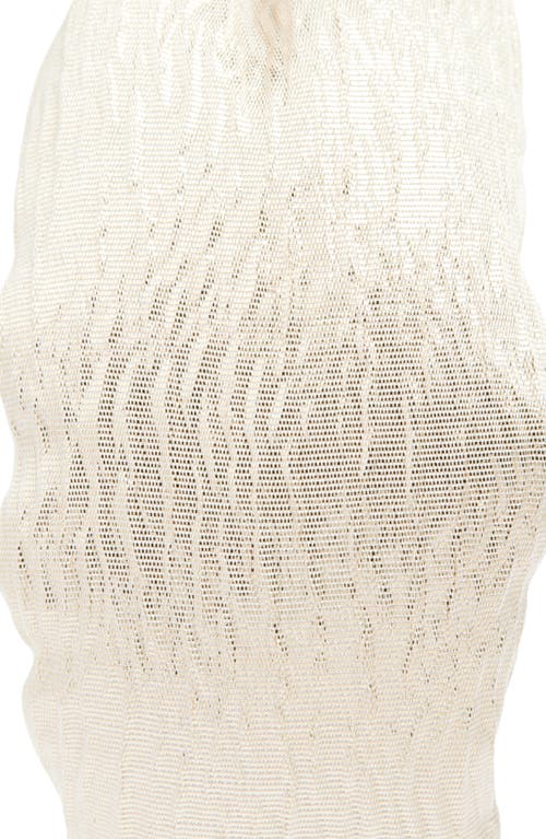 Lele Sadoughi Metallic Brocade Silk Blend Knotted Headband In Gold Wave