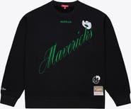 Mitchell & Ness Women's Mitchell & Ness  Black Dallas Mavericks Hardwood Classics Script Lightweight Sweatshirt