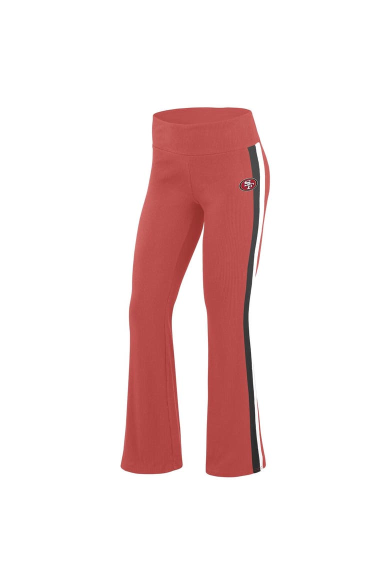 Women's WEAR by Erin Andrews Scarlet San Francisco 49ers Tri-Blend Yoga Pants, Alternate, color, Scarlet