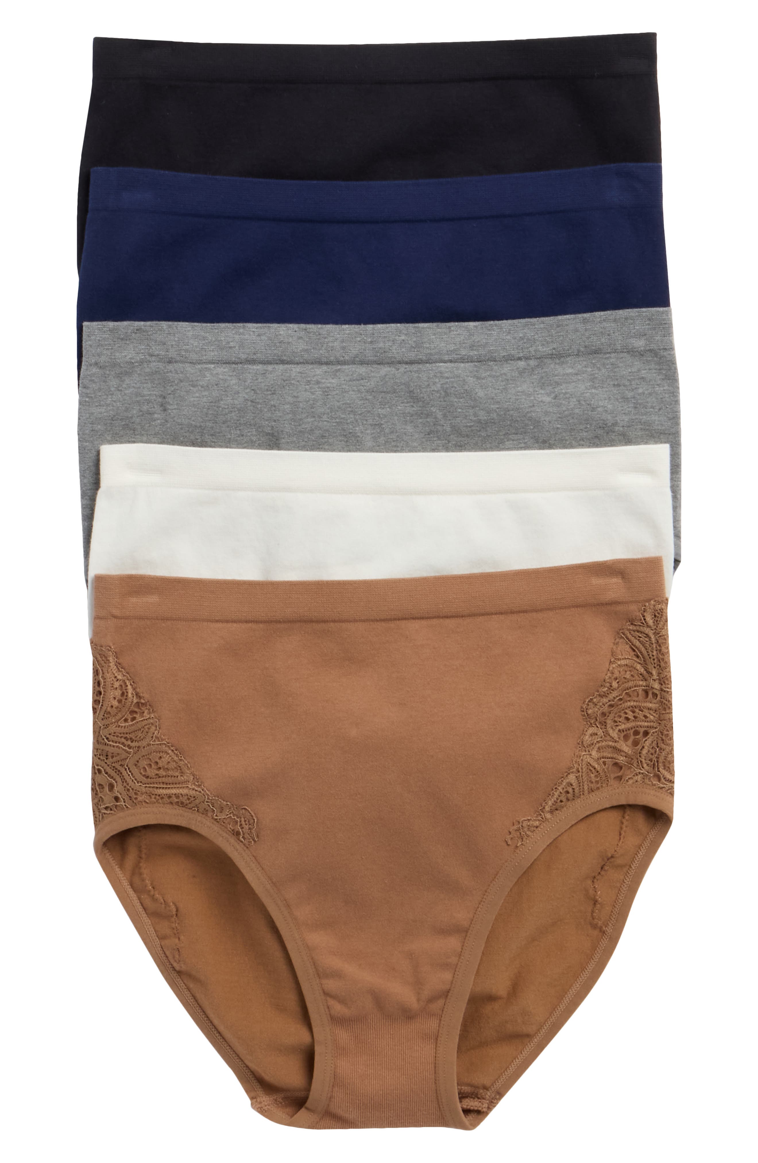 Lands' End 5-Pack Cotton Comfort Seamless Briefs