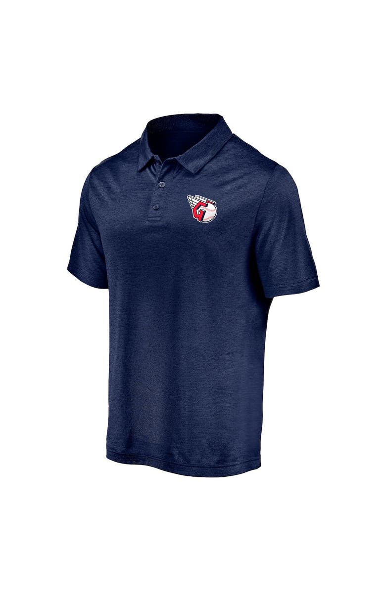FANATICS Men's Fanatics Branded Navy Cleveland Guardians Primary Logo Space-Dye Polo, Alternate, color, 