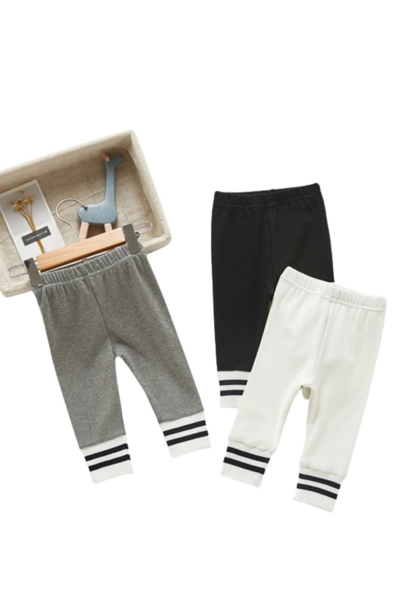 Ashmi & Co. Ollie Stripe Cotton Pants, Alternate, color, Gray