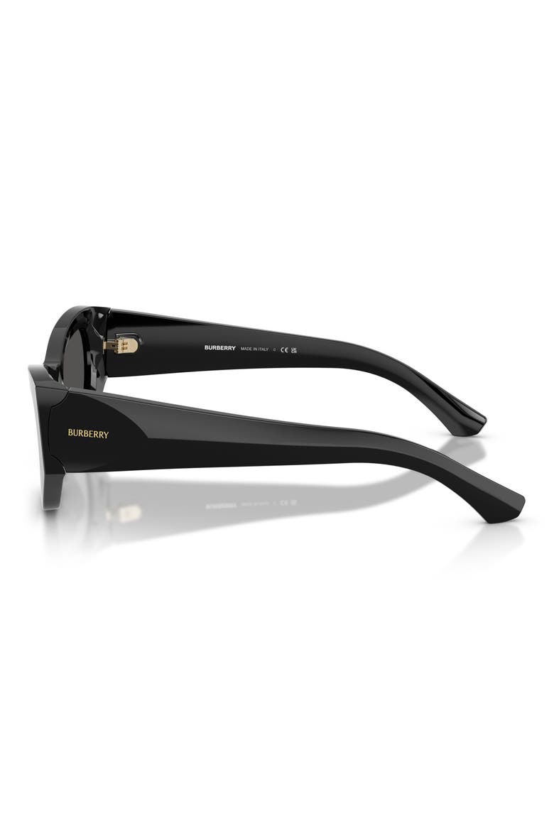 54mm Cat Eye Sunglasses, Alternate, color, BLACK