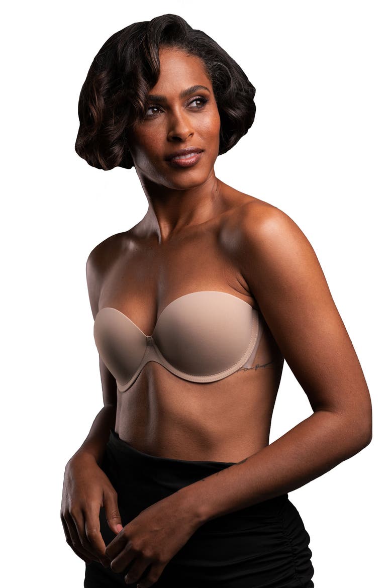 Go Bare Strapless Adhesive Bra, Alternate, color, BEIGE