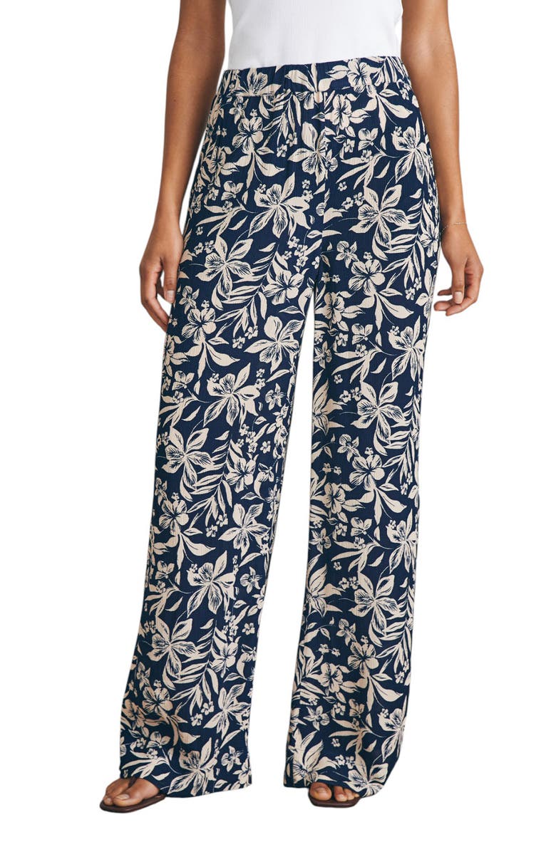 Faherty Cabana Print Pants, Main, color, Navy Canopy Floral