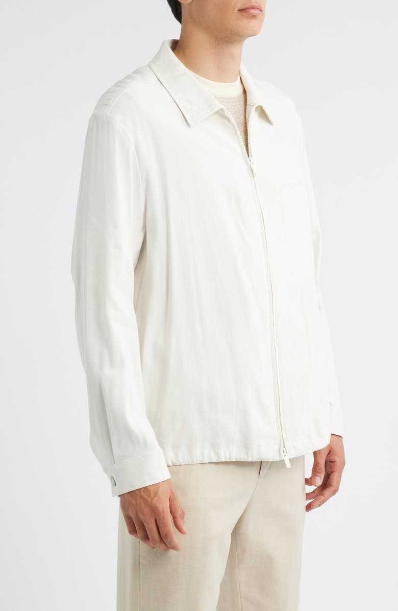 BOSS Carper Linen Blend Jacket, Alternate, color, Open White