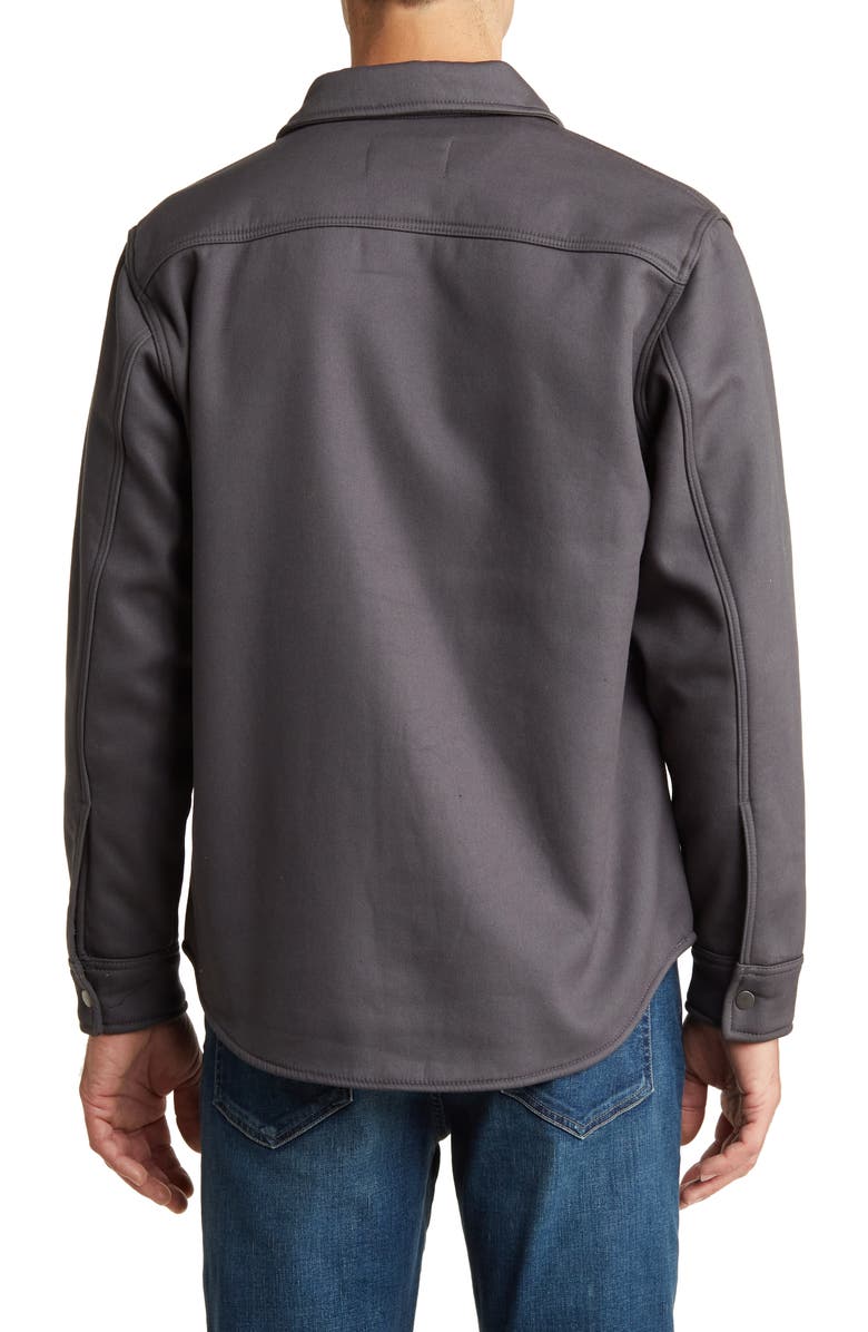 MATIX Faux Shearling Lined Cotton Twill Shirt Jacket, Alternate, color,