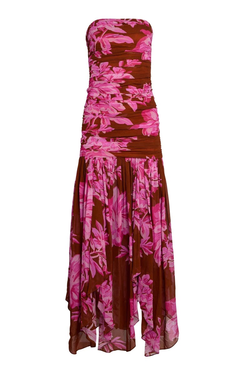 Retrofête Teryn Silk Chiffon Dress, Alternate, color, 