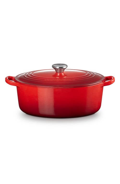 Le Creuset Traditional 4.5-quart Enamel Cast Iron Oval Dutch Oven In Red