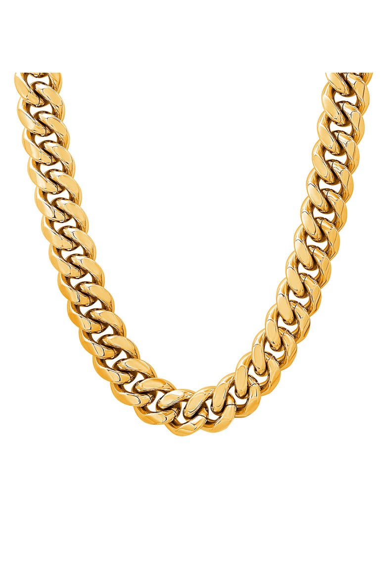 Curb Chain Necklace, Main, color, GOLD