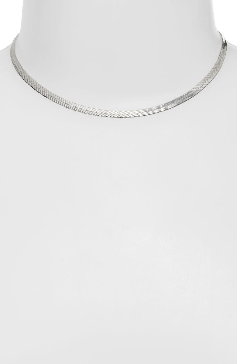 SHYMI Glamour Snake Chain Necklace, Alternate, color, Silver