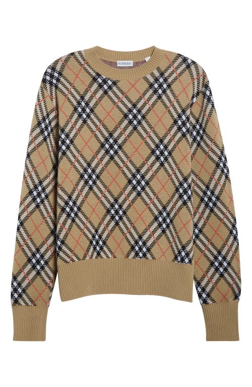 Burberry Archivio Check Sweater In Brown