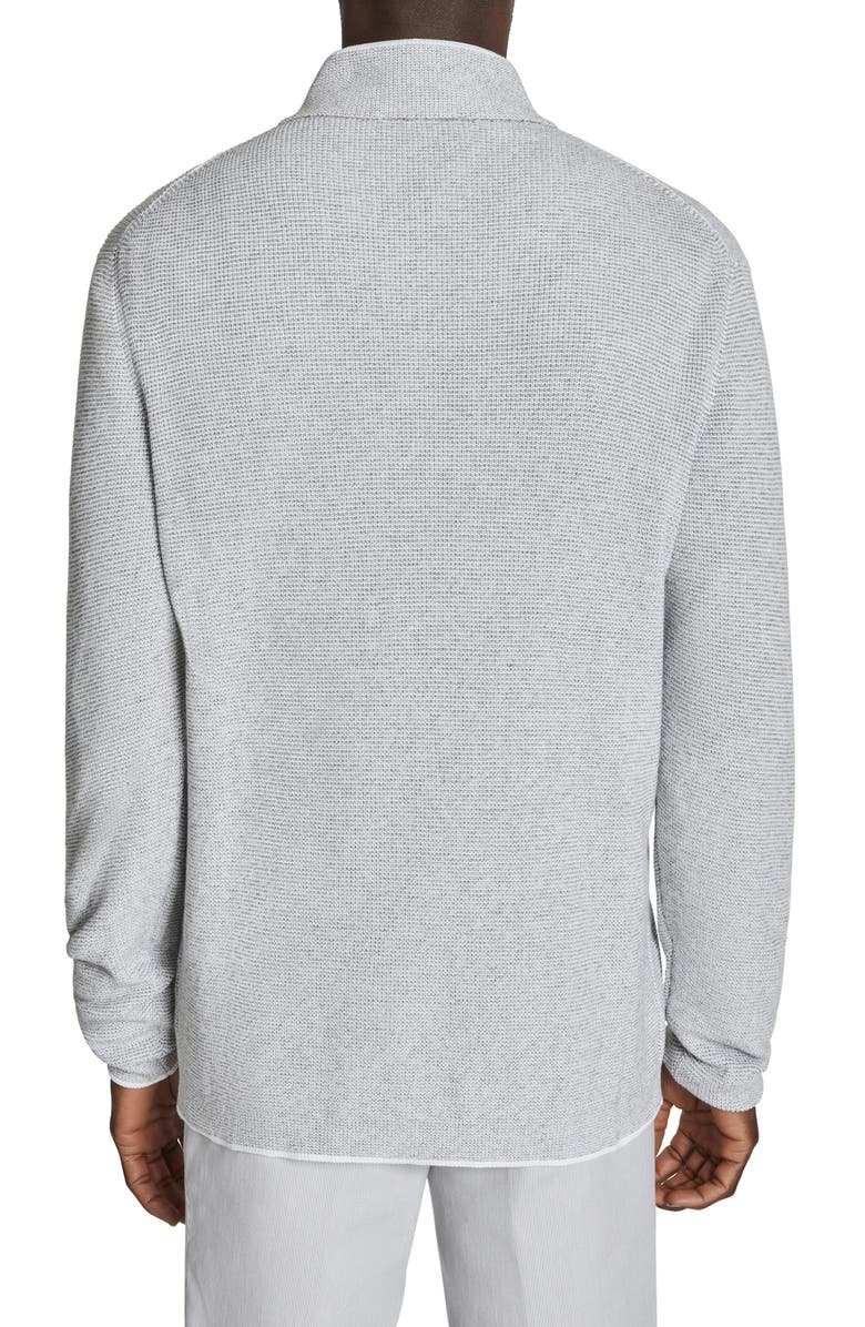 Jack Victor Daulac Quarter Zip Pullover, Alternate, color, Pale Grey