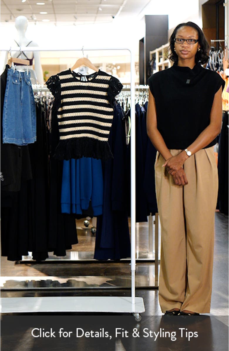 Coen Ruffle Sleeve Peplum Sweater, sales video thumbnail