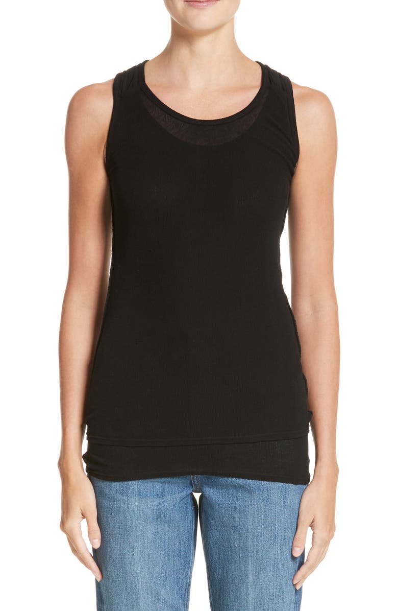 Proenza Schouler PSWL Jersey Gauze Tank, Main, color,