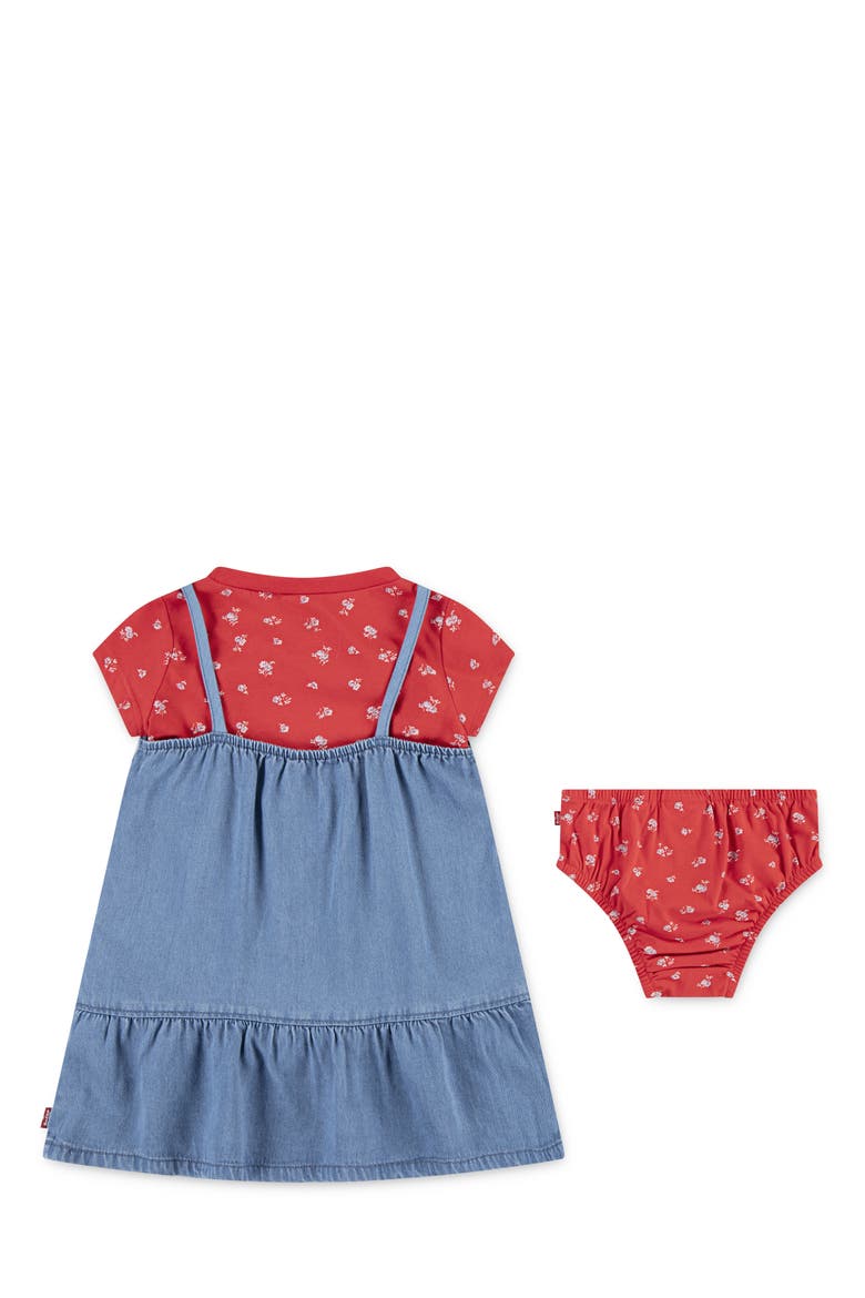 Kids' Layerable Dress, T-Shirt & Bloomers Set, Alternate, color, SPLASH ZONE