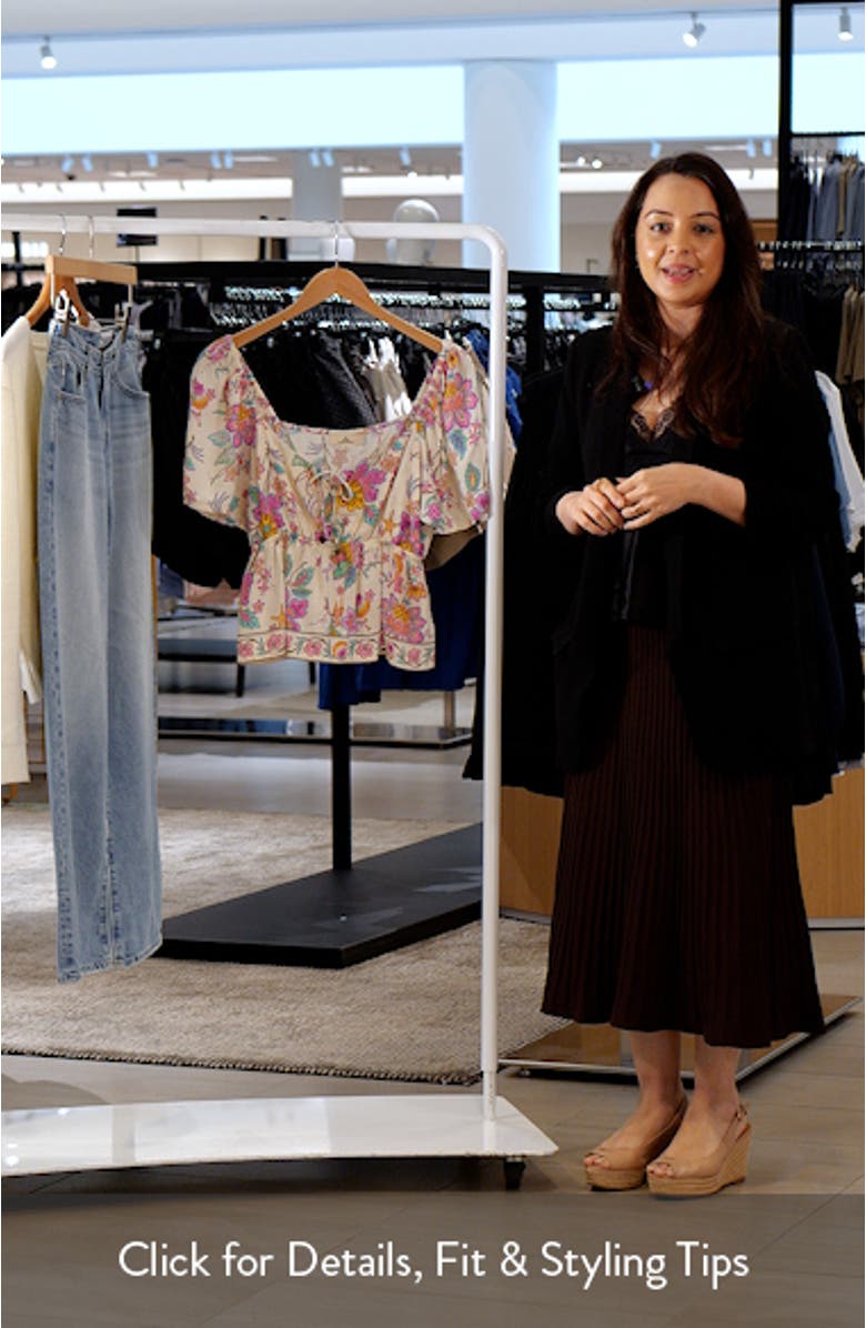 Half Moon Bay Print Top, sales video thumbnail