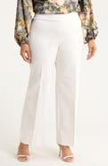 Anne Klein High Waist Wide Leg Pull-On Pants