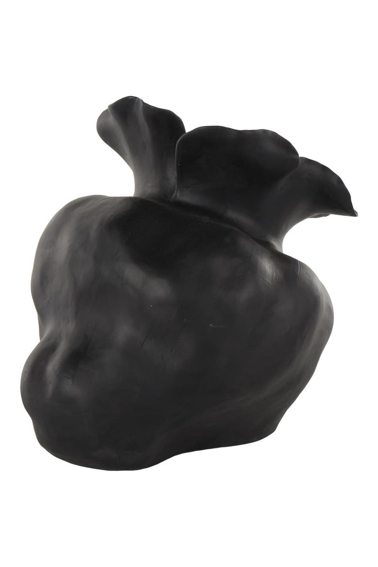 Abstract Ceramic Vase, Alternate, color, BLACK