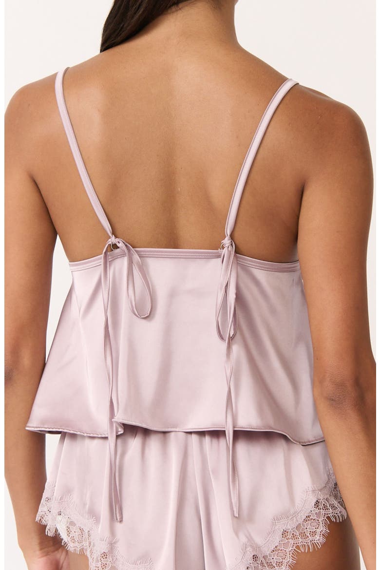 Sorrento Lace Trim Satin Camisole, Alternate, color, LIGHT PURPLE