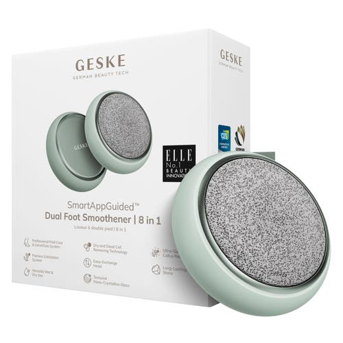Geske Smartappguided Dual Foot Smoothener | 8 In 1 - Green In Green