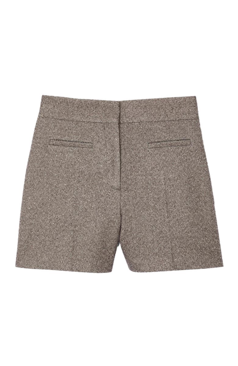 SANDRO Herringbone shorts with rhinestones, Alternate, color, 