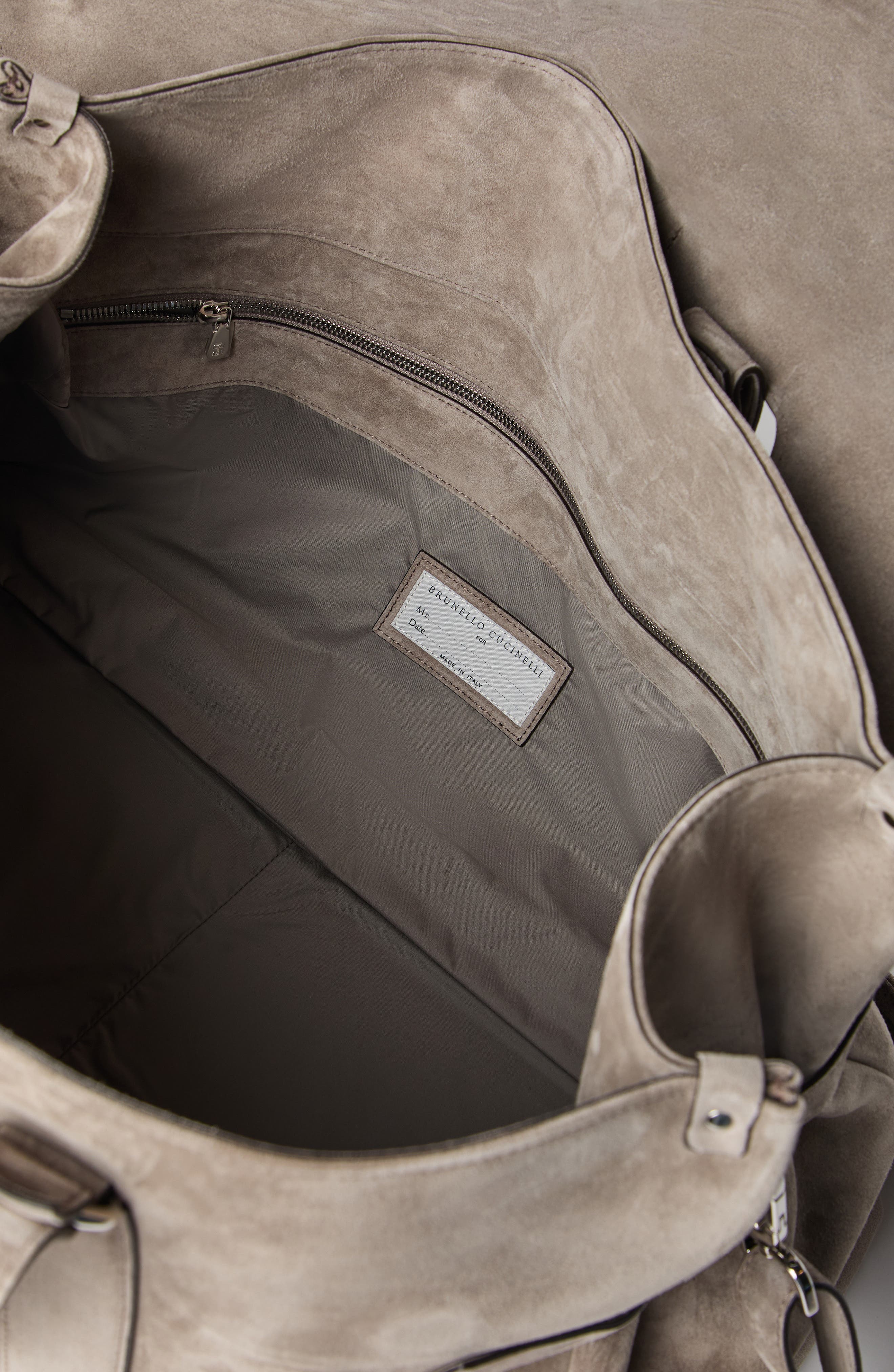 Brunello Cucinelli Suede Country Weekender bag, Alternate, color, 