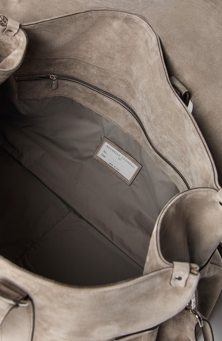 Brunello Cucinelli Suede Country Weekender bag, Alternate, color,