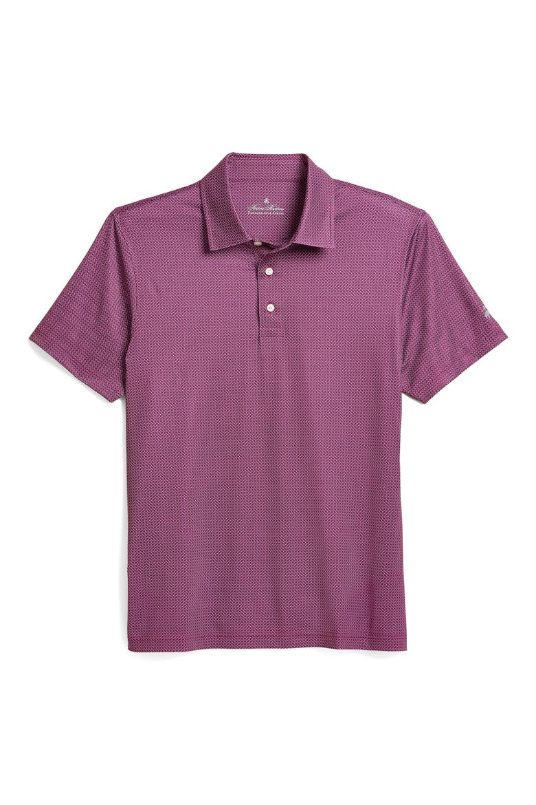 Performance Microprint Polo, Alternate, color, NAVY MULTI