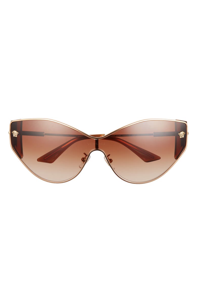 Versace Cat Eye Sunglasses, Main, color, Gold