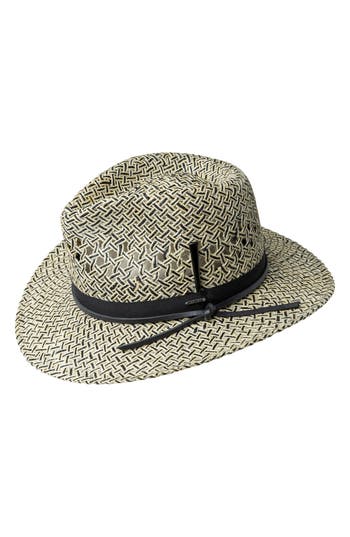 Bailey Telfar Open Weave Fedora In Natural/black
