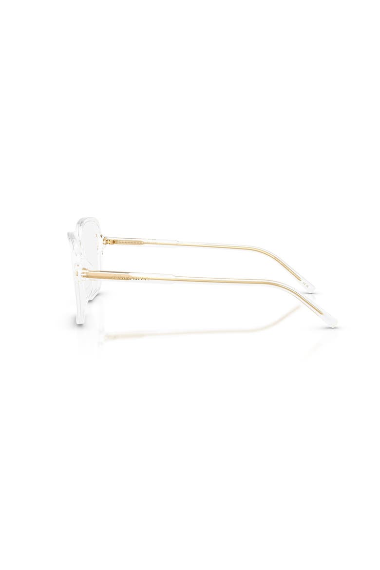 55mm Square optical glasses, Alternate, color, Transparent