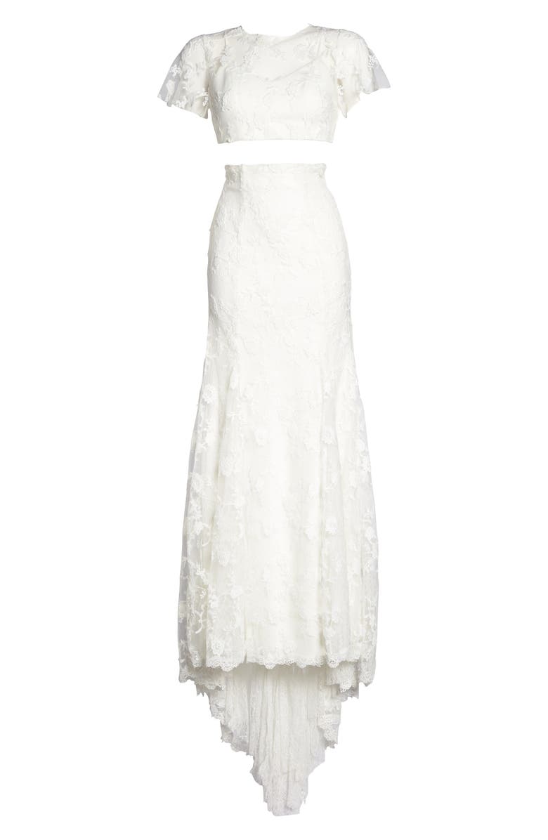 Heartloom Maddie Lace Two-Piece Mermaid Gown, Alternate, color, 