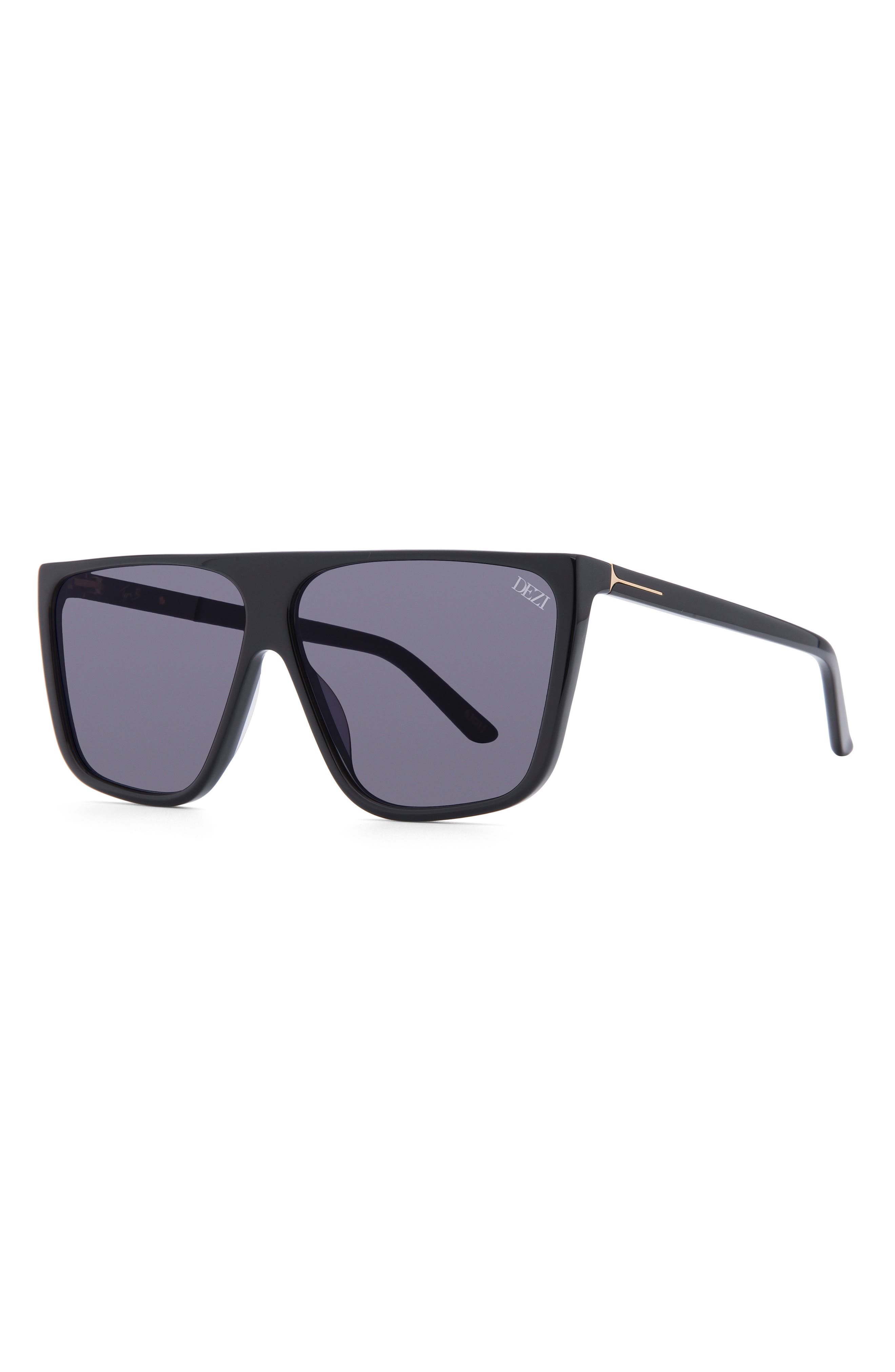 DEZI Type B 63mm Oversize Flat Top Sunglasses (Women) | Nordstromrack
