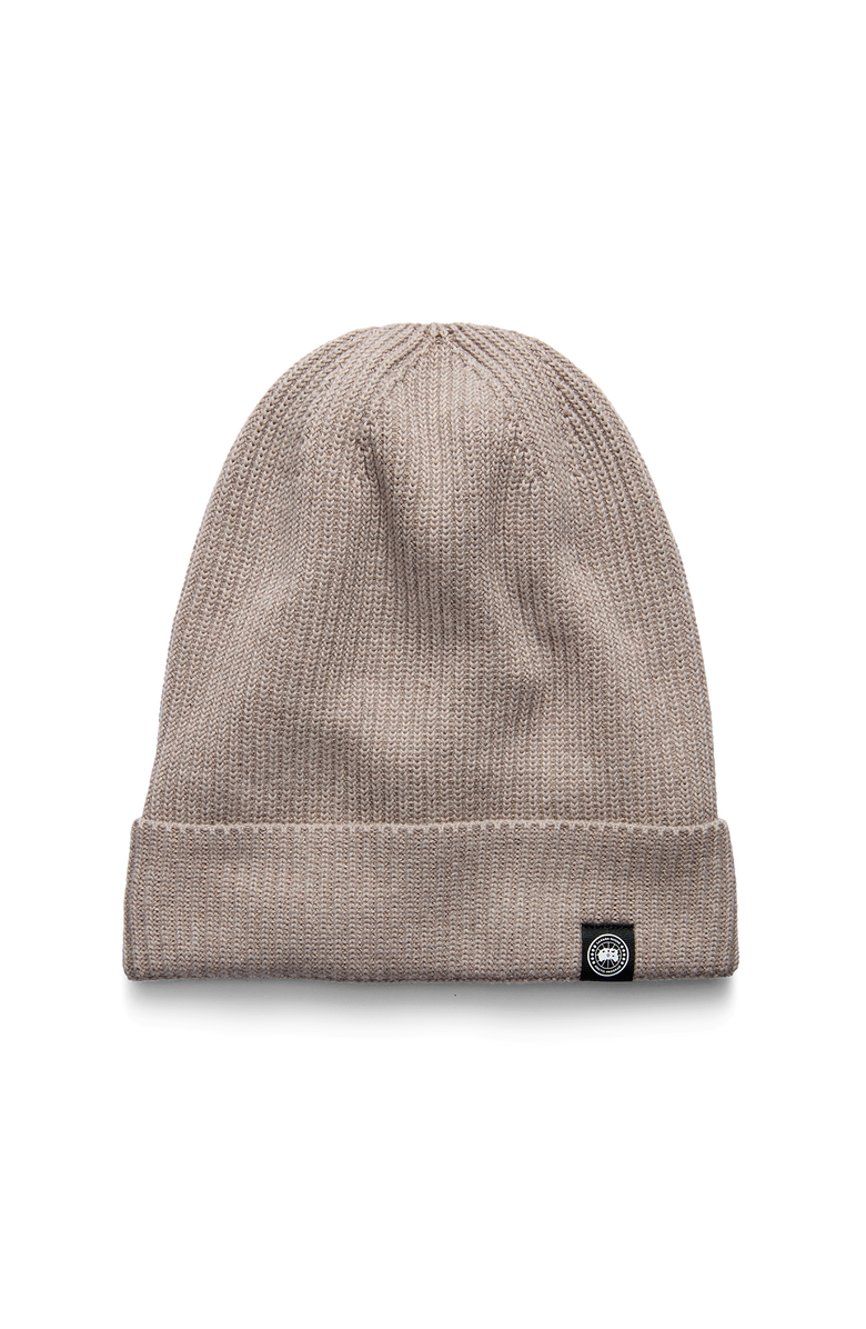 Canada Goose Cotton Rib Beanie, Main, color, Limestone