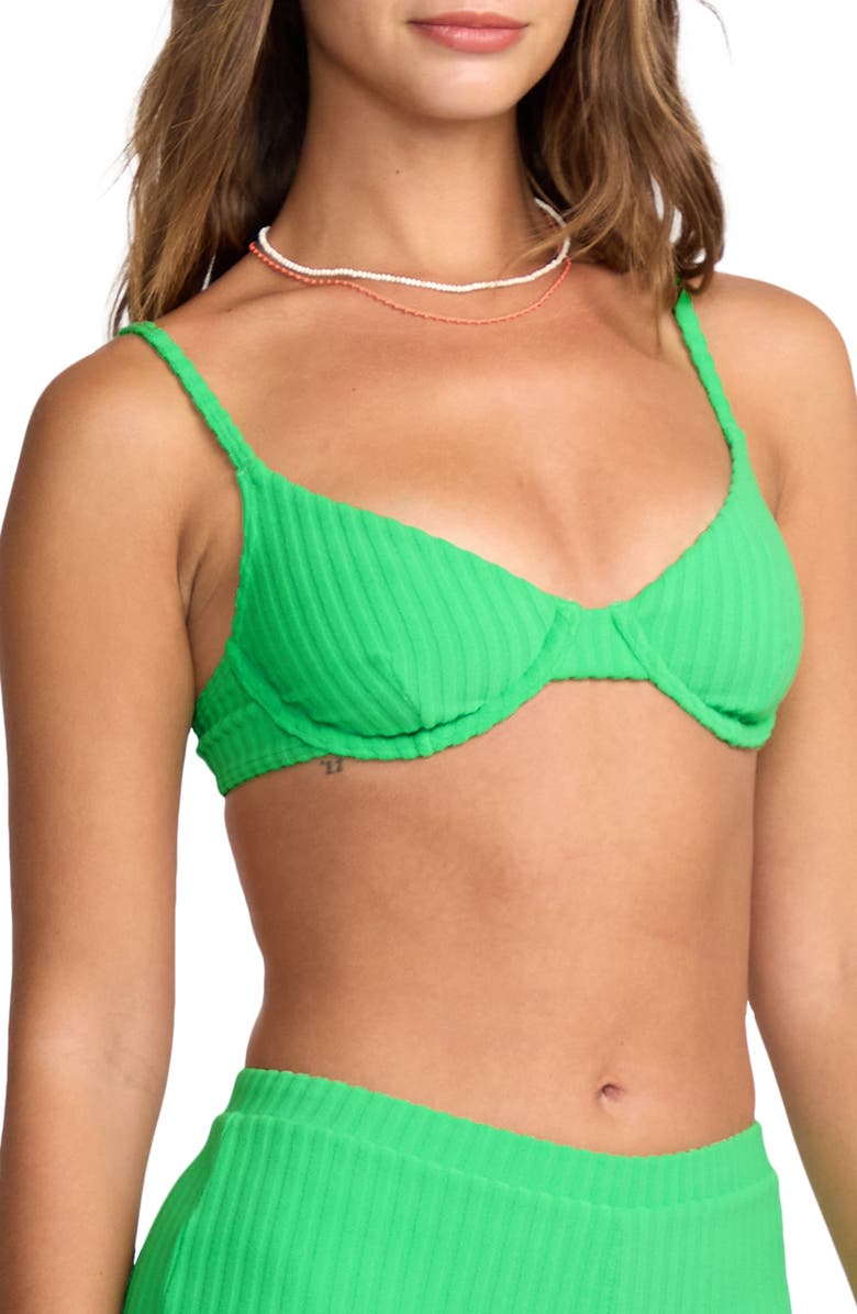 Billabong x Josie in the Loop Demi Underwire Bikini Top, Alternate, color, Jungle Green