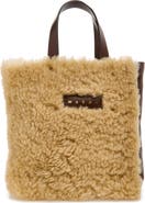 Marni Mini Museo Genuine Shearling Tote