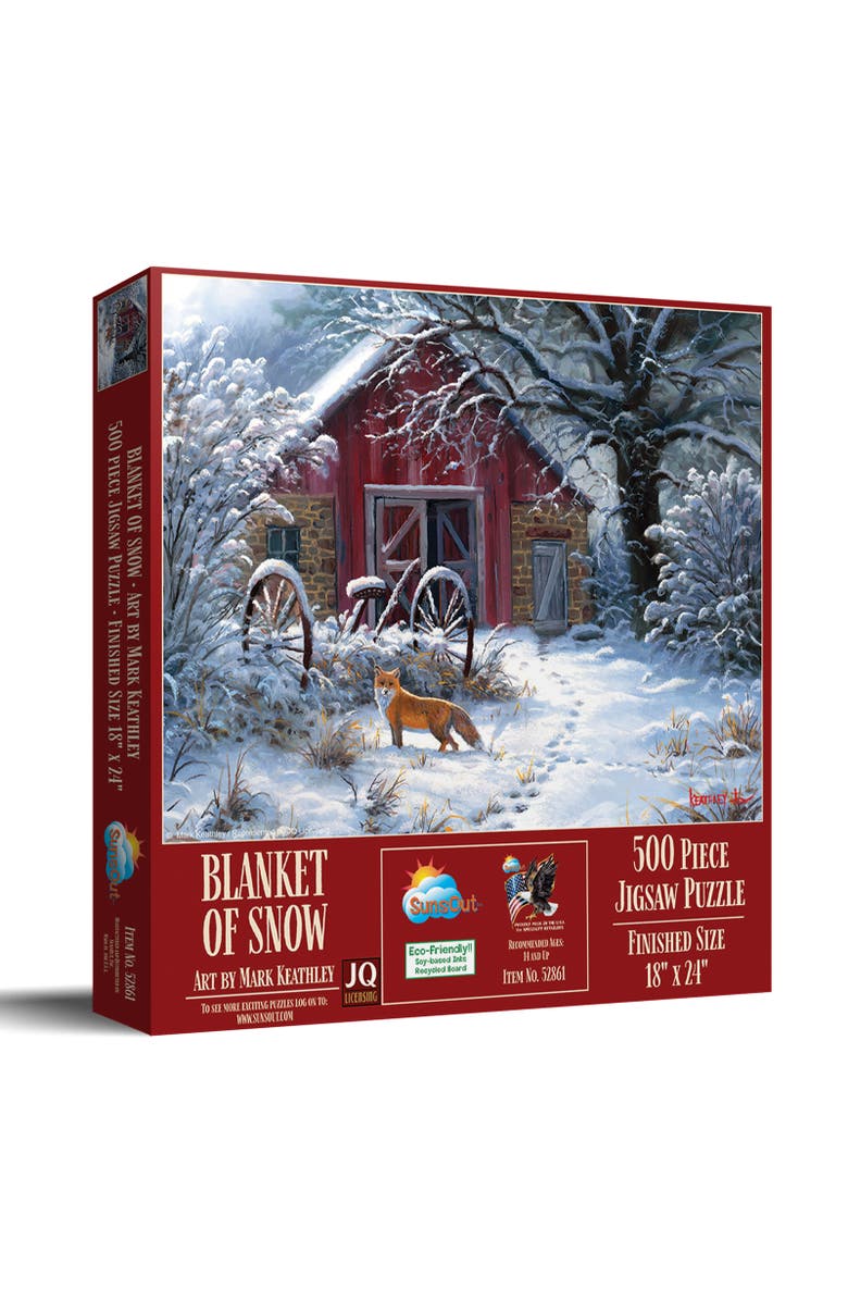Sunsout Blanket of Snow 500 piece Jigsaw Puzzle for Adults, Main, color, Multicolor