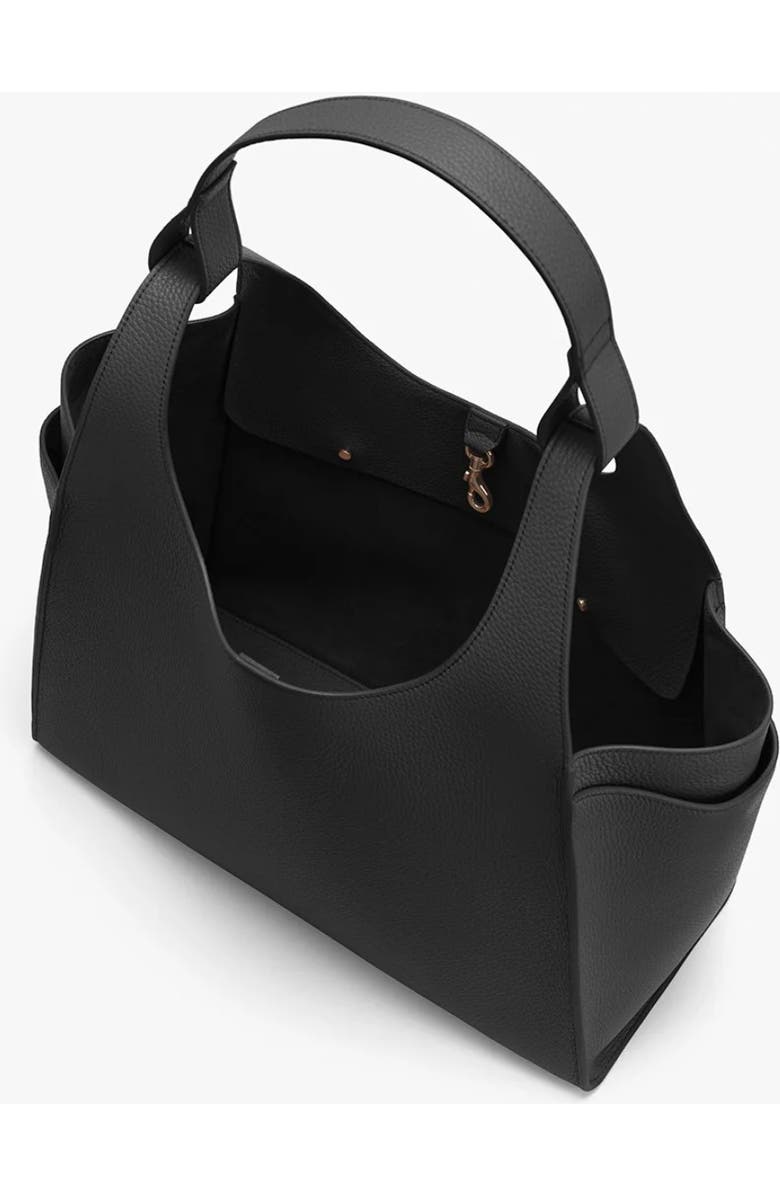 Cuyana Double Loop Satchel, Alternate, color, Black